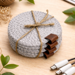 El Yapımı Örgü Bardak Altlığı – 6’lı Set