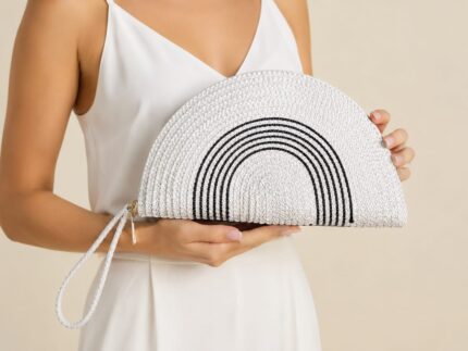 Portföy Clutch (Cloch) Hasır Çanta 8 Portföy Clutch (Cloch) Hasır Çanta - Görsel 3